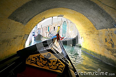 Gondola ride in Venice , Italy Editorial Stock Photo