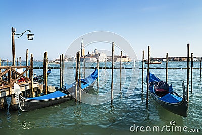Gondolas in Venezia Stock Photo