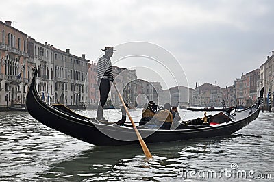 Romantic evening in Venice Editorial Stock Photo