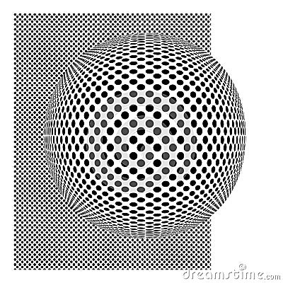 Gone dotty abstract design. Stock Photo