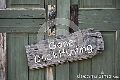 Gone Duck Hunting. Stock Photo