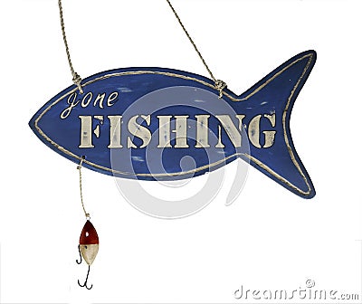 Gone Fishing Stock Photo