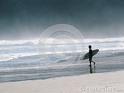 Gone Surfing Stock Photo