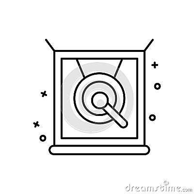 Gong, instruments icon. Simple line, outline vector Chinese new year icons for ui and ux, website or mobile application Stock Photo
