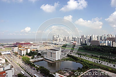 Gongbei Port of Entry Editorial Stock Photo