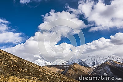 Gongga snow mountain Stock Photo