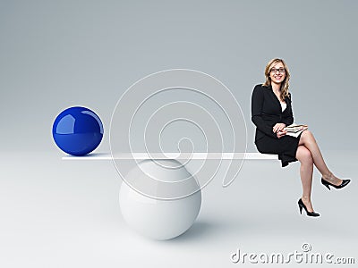 Good balance Stock Photo