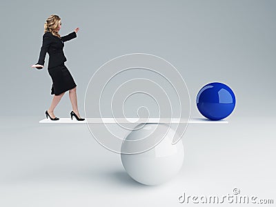 Good balance Stock Photo