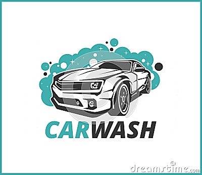 Good Carwash Logo, beatiful logo, car logo edition Stock Photo