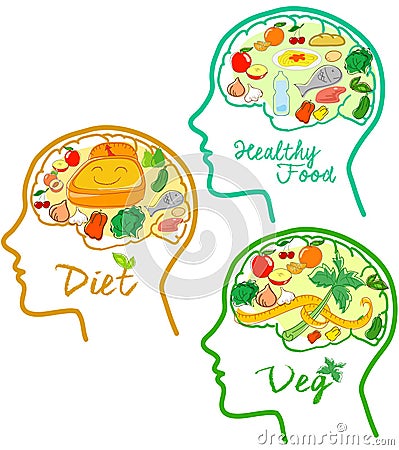 Good Diets Vector icons Stock Photo