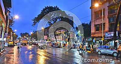 Good Evening Kolkata Editorial Stock Photo