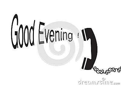 Good evening - vector Stock Photo