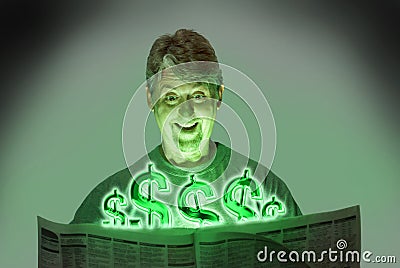 Good Financial News Stock Photo