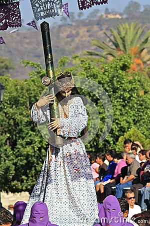 Good Friday in Oaxaca, Mexico Editorial Stock Photo