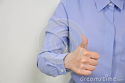 Good hand sign. Stock Photo