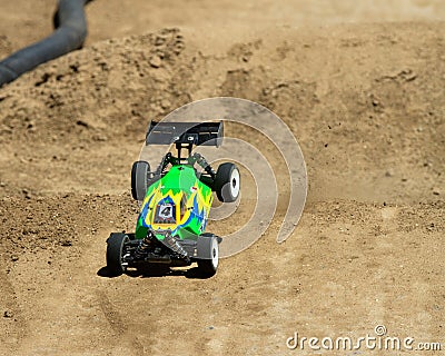 Good landing during an offroad race Editorial Stock Photo