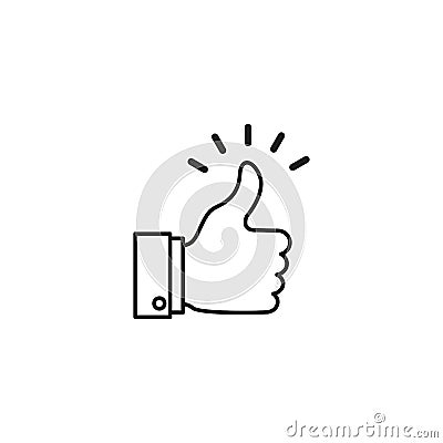 A good , like news,work, agree, confirm icon Vector Illustration