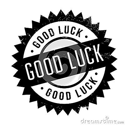 Good Luck rubber stamp Vector Illustration