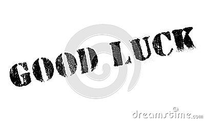 Good Luck rubber stamp Vector Illustration