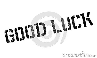 Good Luck rubber stamp Vector Illustration