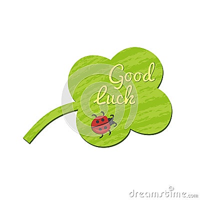 Good Luck wish icon Vector Illustration