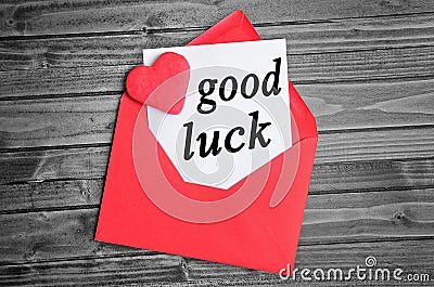 Good luck word Stock Photo