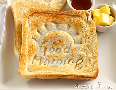 Good Morning Toast Stock Photo