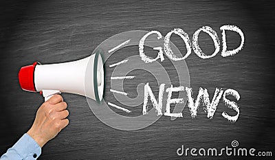 Good News Megaphone Stock Photo