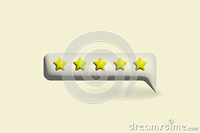 Good rating stars on website, shop, application, web app. Vector Illustration