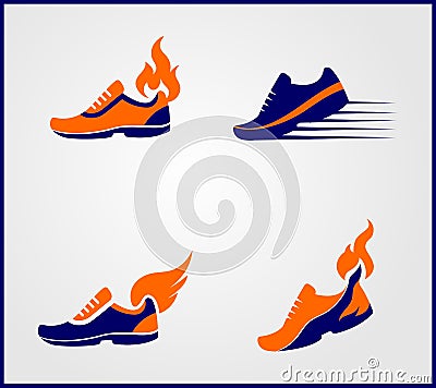 Good Shoes Logo, Shoes Logo Collection Stock Photo