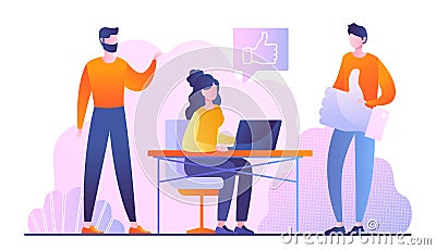 Good team concept Vector Illustration