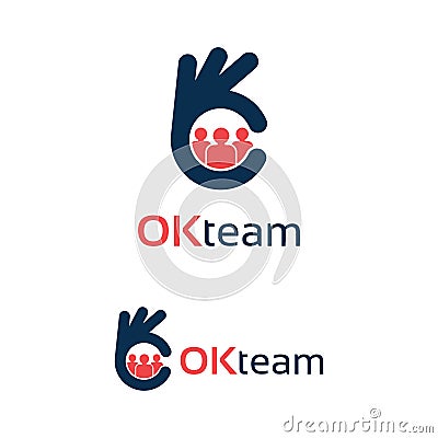 Good Team Logo Template Design Vector Illustration