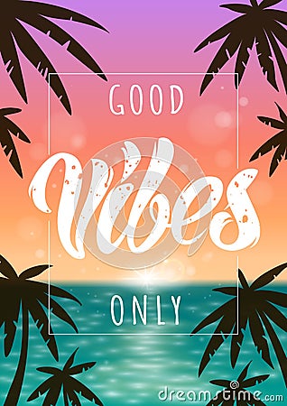 Good Vibes illustration Vector Illustration