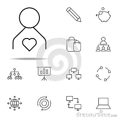 good worker icon. business icons universal set for web and mobile Stock Photo