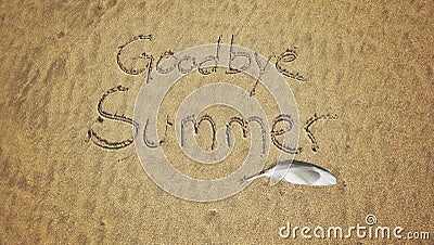 Goodbye summer Stock Photo