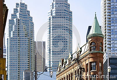 Gooderham Building, known as Flatiron Building Editorial Stock Photo