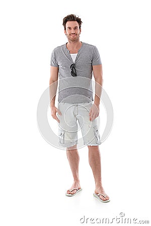 Goodlooking man at summertime Stock Photo