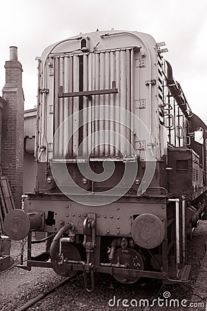 Goods Train Engine Stock Photo