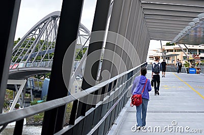 Goodwill Bridge - Brisbane Australia Editorial Stock Photo