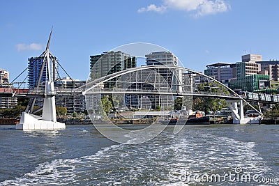 Goodwill Bridge in Brisbane Queensland Australia Editorial Stock Photo