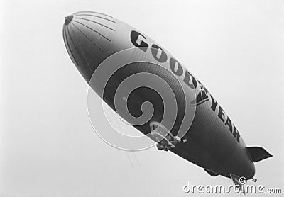 Goodyear GZ-20A N2A Europa airship Editorial Stock Photo