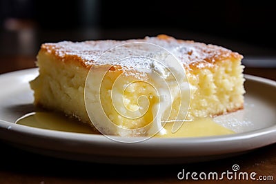 Gooey Butter Cake: Dense, Sweet St. Louis Original Dessert Stock Photo