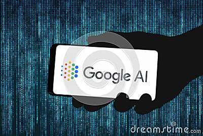 Google AI dedicated to artificial intelligence Editorial Stock Photo