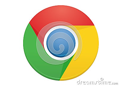 Google Chrome Logo Editorial Stock Photo