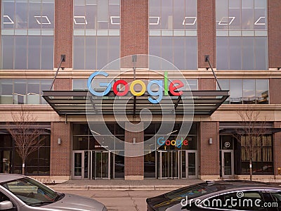 Google Corporate Campus in Chicago Editorial Stock Photo