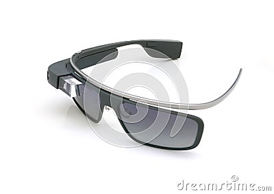 Google glass portable computer display Editorial Stock Photo