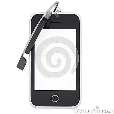 Google Glass and smartphone Stock Photo