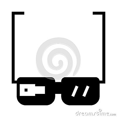 Google glasses icon Vector Illustration