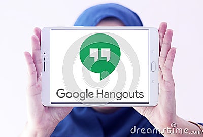 Google Hangouts logo Editorial Stock Photo