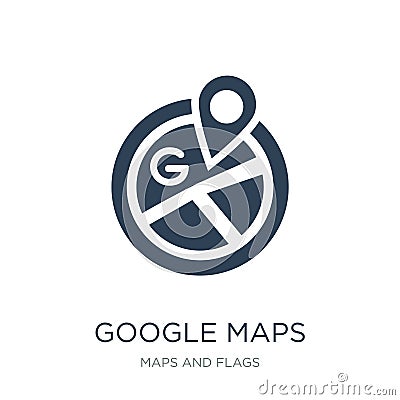 google maps icon in trendy design style. google maps icon isolated on white background. google maps vector icon simple and modern Vector Illustration